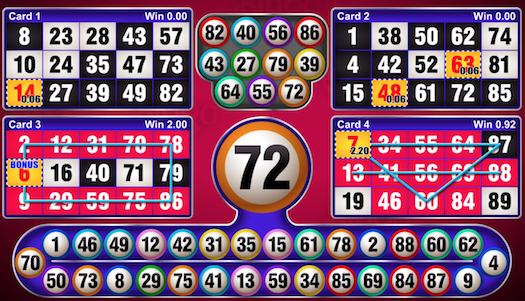 Spill bingo på spilleautomat i Bruno Bingo